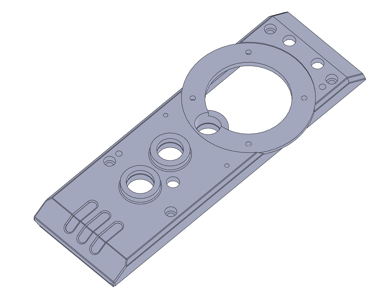 Modelo CAD de la tapa superior del cabezal