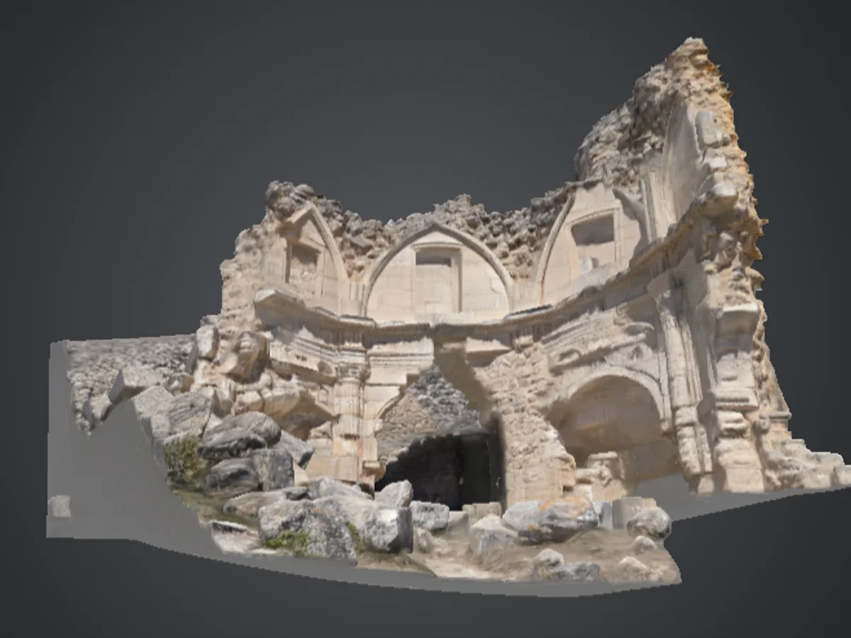 3D model of the ruins obtained by photogrammetry